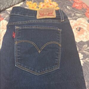 Levi's Skinny Blue Jeans Dark Indigo - 711 Skinny